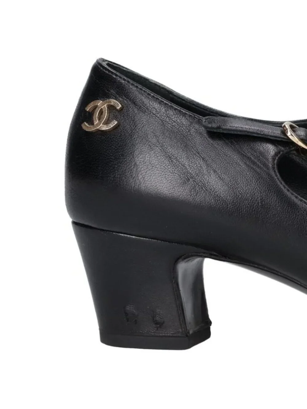 Chanel Patent Toeleather Heels Pumps